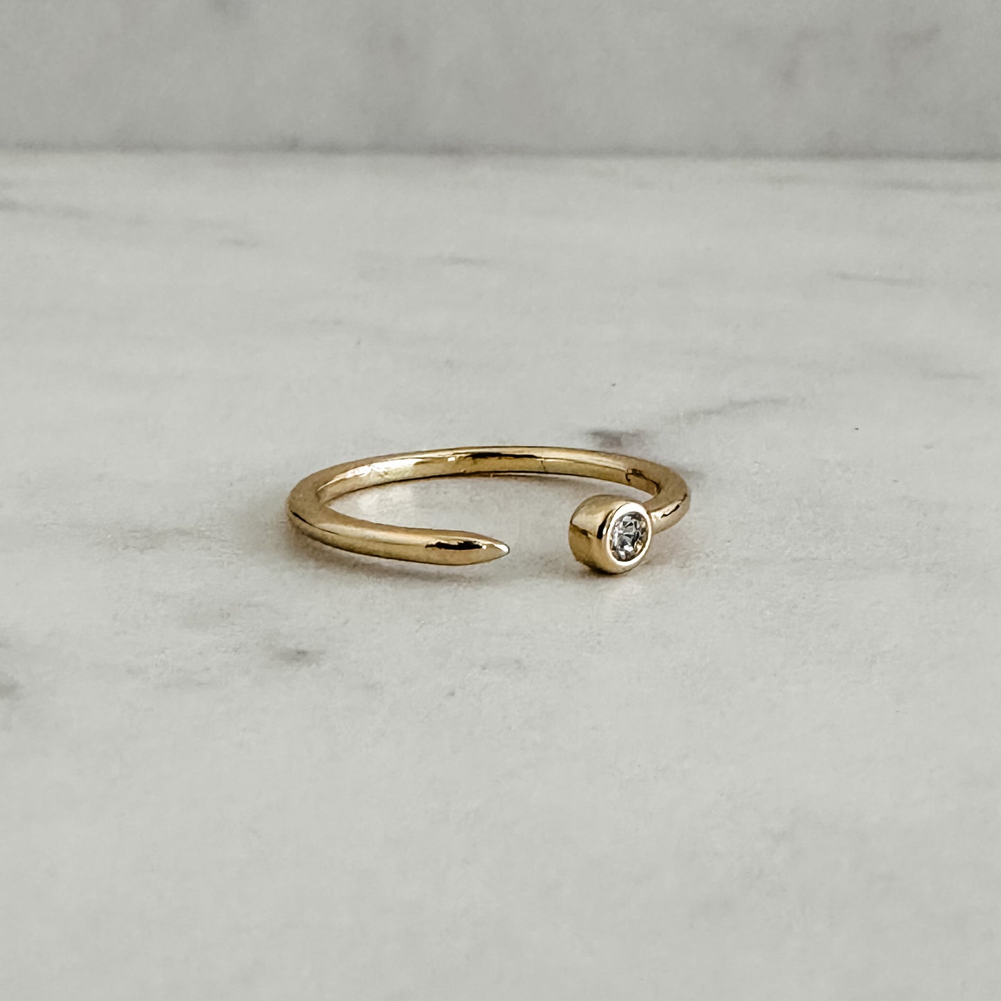 CZ Cuff Ring