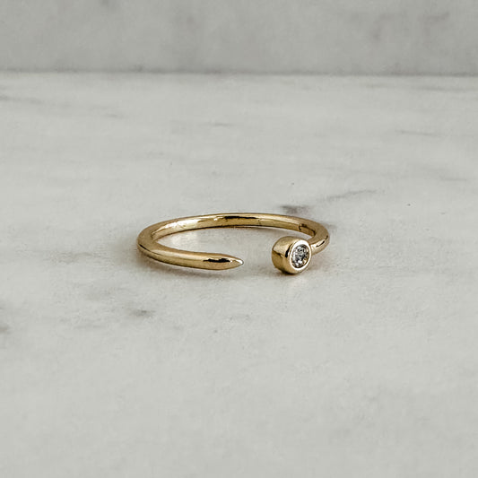 CZ Cuff Ring