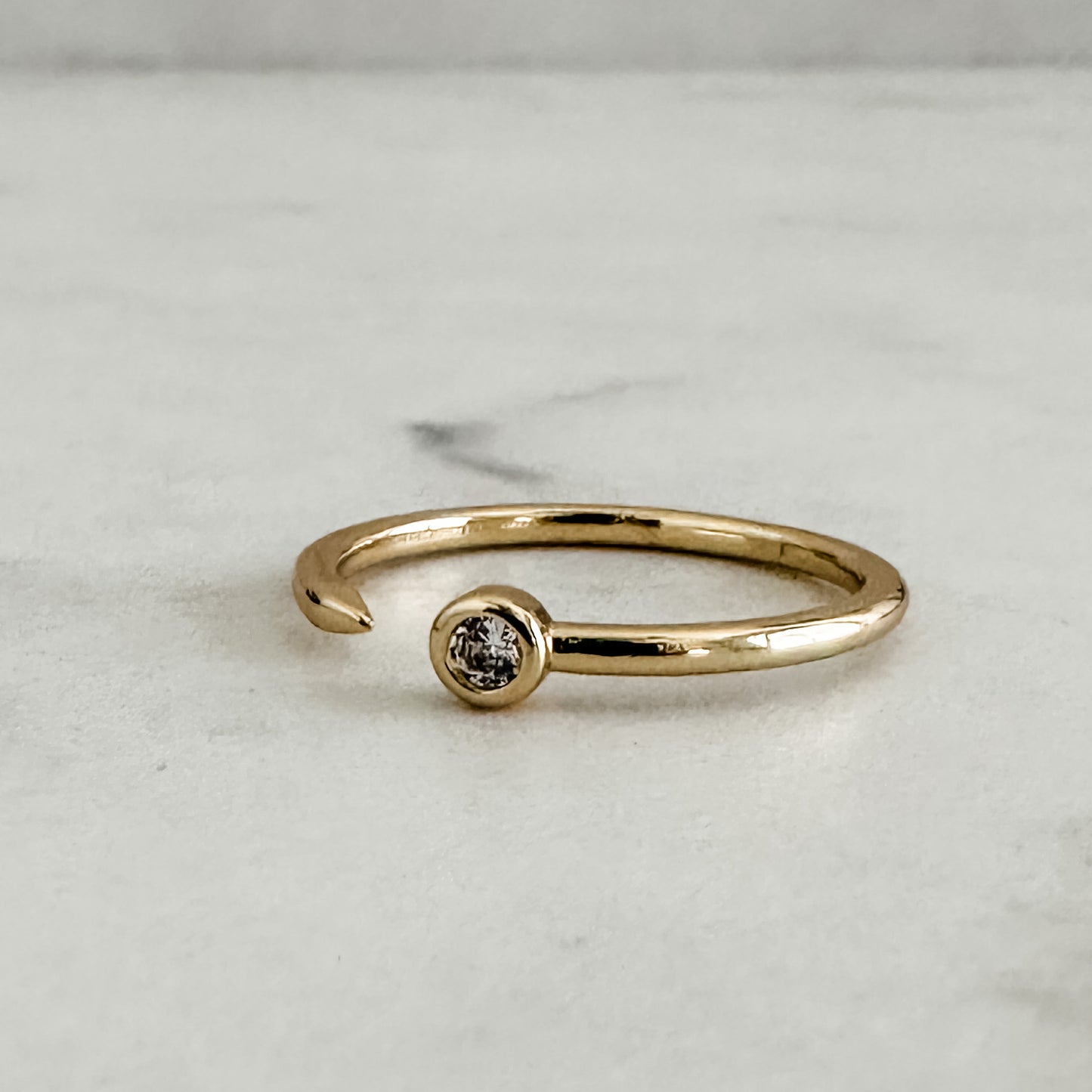CZ Cuff Ring