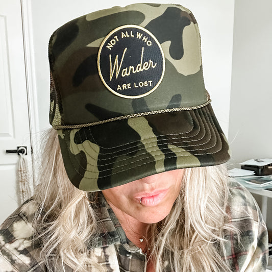 Not All Who Wander Trucker Hat