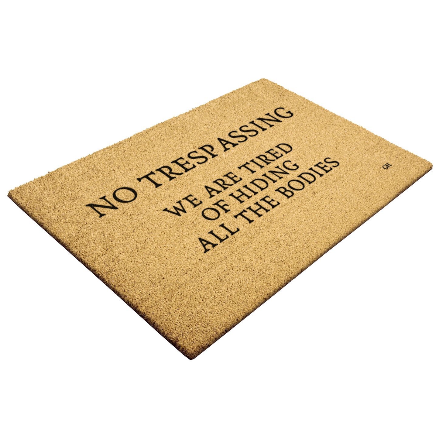 No Trespassing Doormat