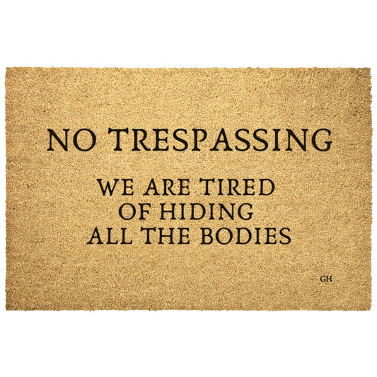 No Trespassing Doormat