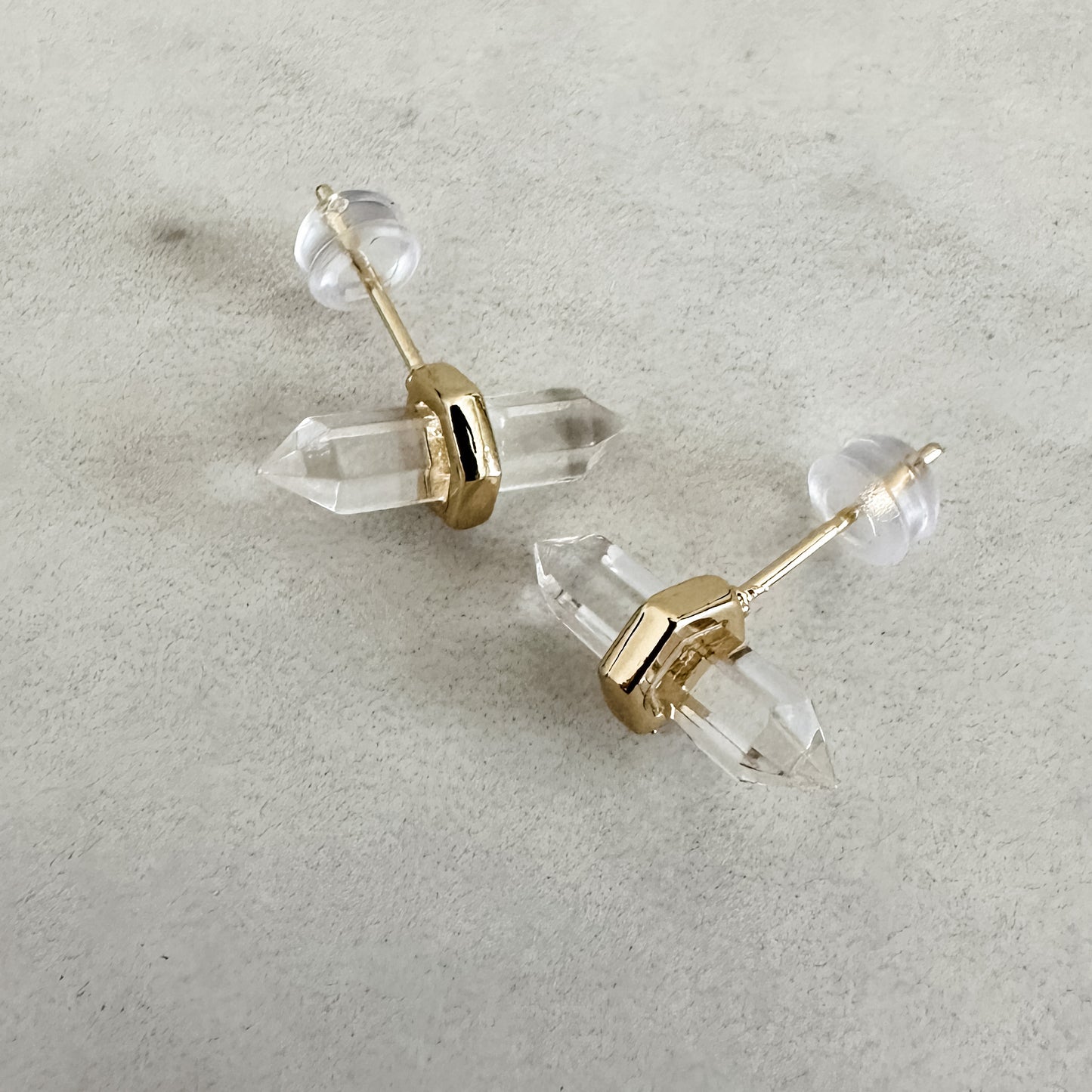 Quartz Stud Earrings