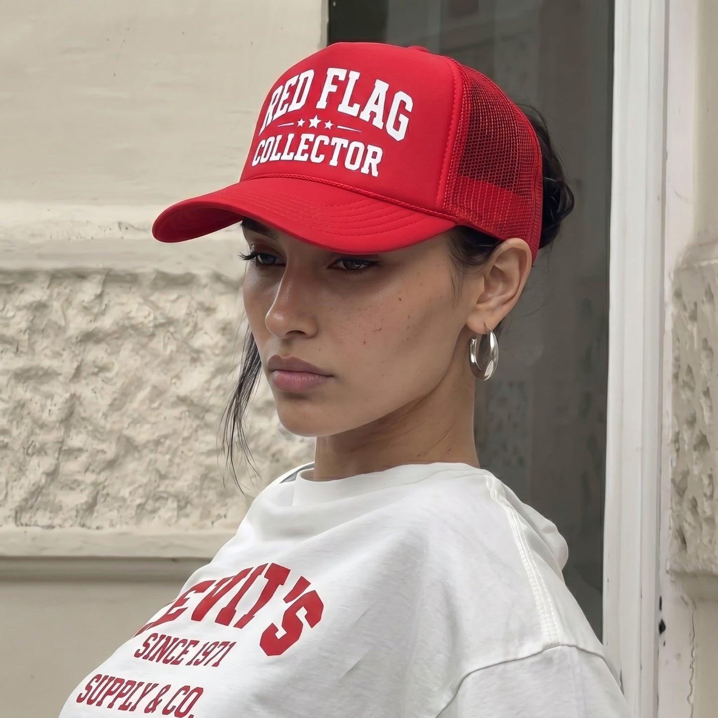 Red Flag Collector Trucker Hat