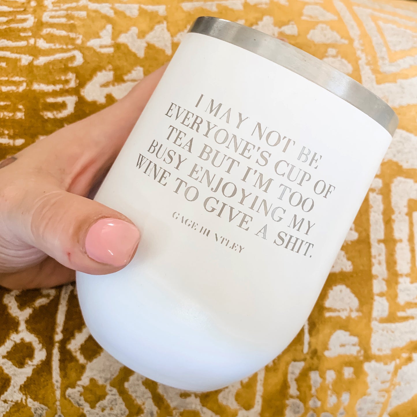 I May Not Be- Wine Tumbler