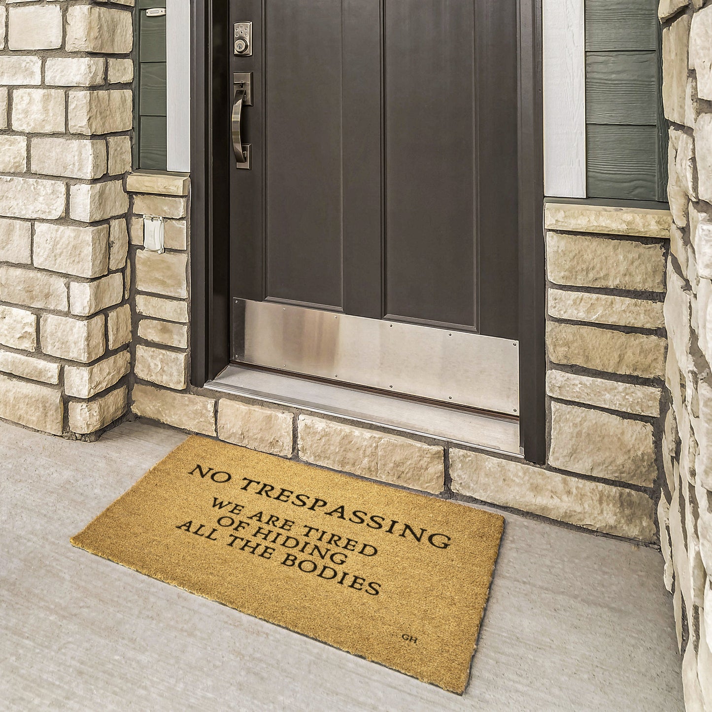 No Trespassing Doormat