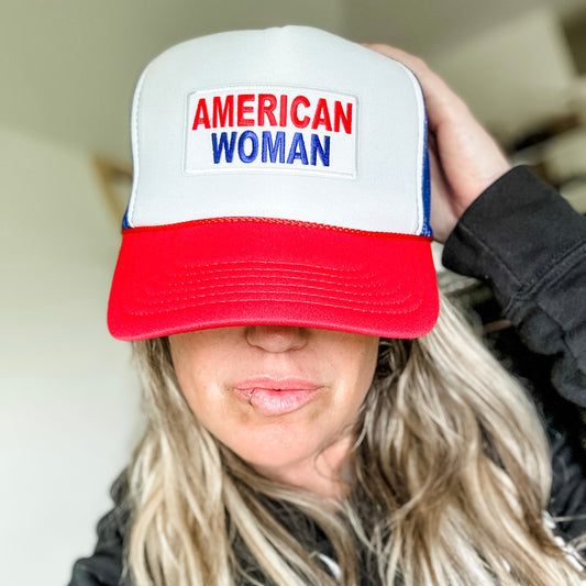 American Woman Trucker Hat