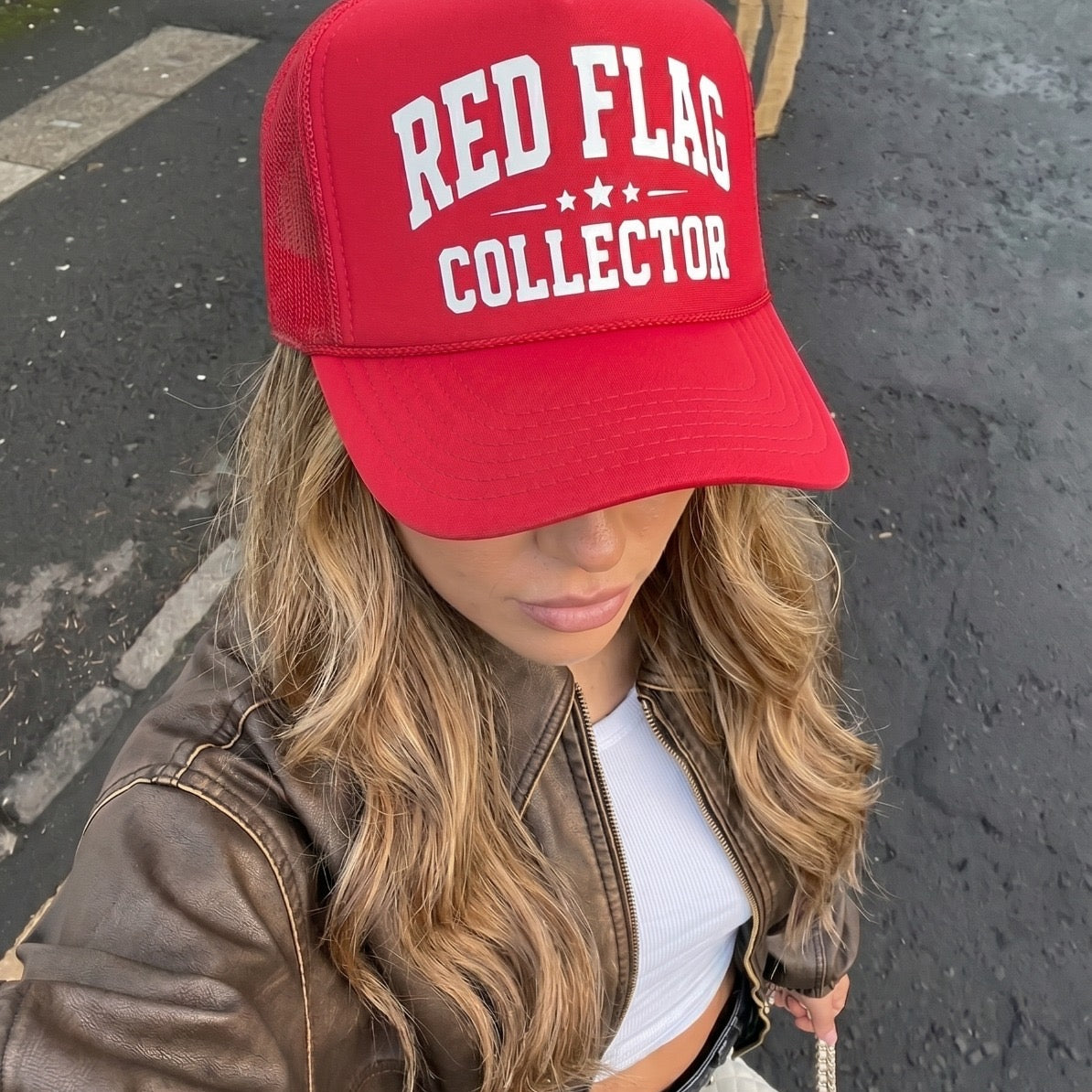 Red Flag Collector Trucker Hat