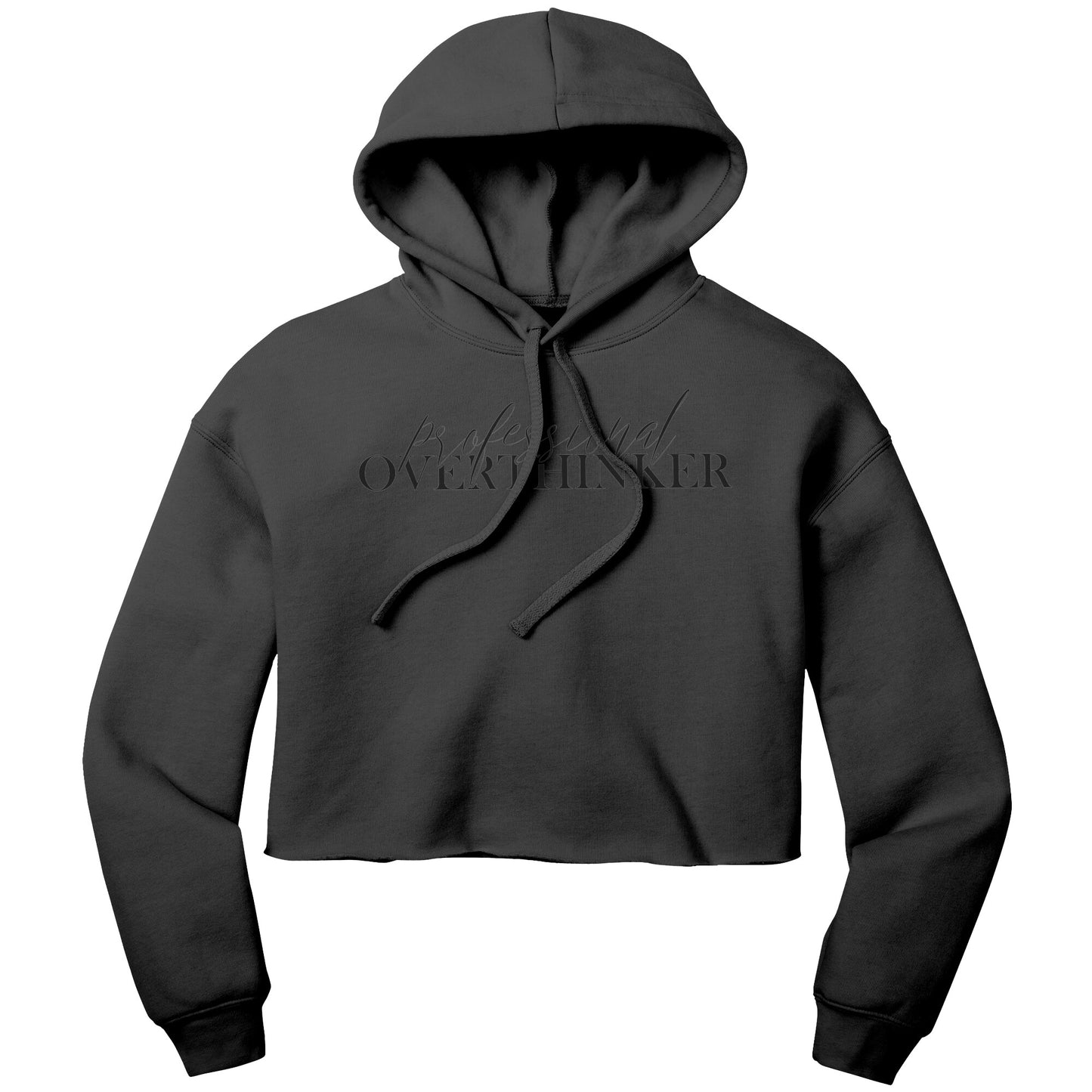 Overthinker Womens Cropped Hoodie