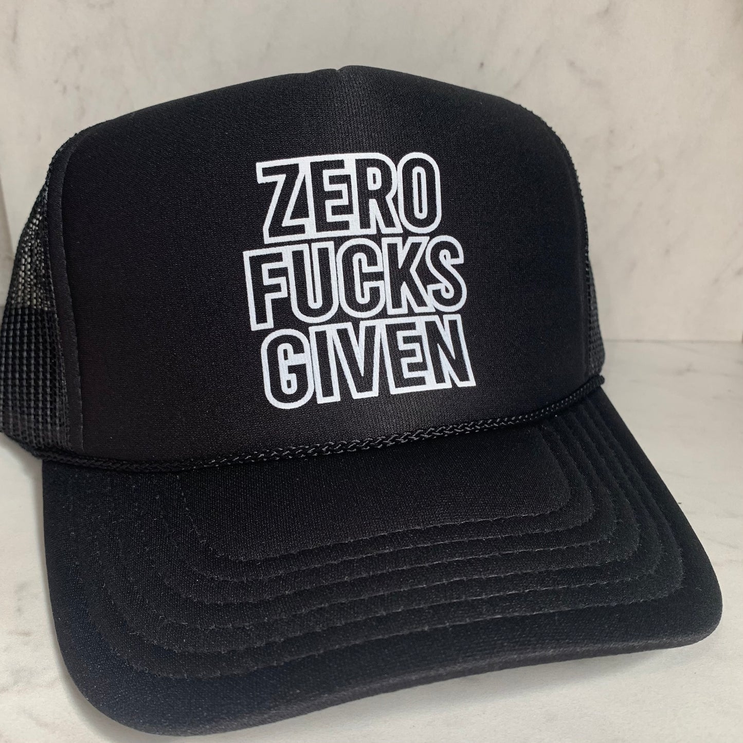 Zero Fucks Given Trucker Hat